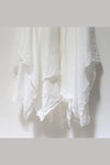 marc le bihan lace double layer dress 2191 WHITE white